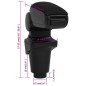 vidaXL Reposabrazos para coche ABS negro 14x35x(37-53) cm