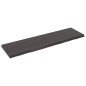 vidaXL Estante pared madera roble tratada marrón oscuro 180x50x(2-6)cm vidaXL Estante pared madera roble tratada marrón oscuro 180x50x(2-6)cm