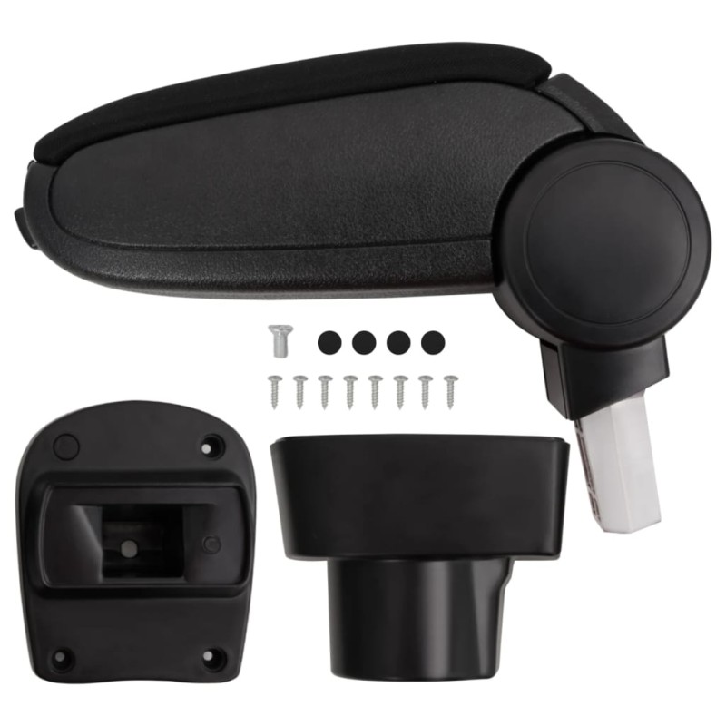 vidaXL Reposabrazos para coche ABS negro 12x32x(32-49) cm vidaXL Reposabrazos para coche ABS negro 12x32x(32-49) cm