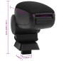 vidaXL Reposabrazos para coche ABS negro 12x33x(24-42) cm vidaXL Reposabrazos para coche ABS negro 12x33x(24-42) cm