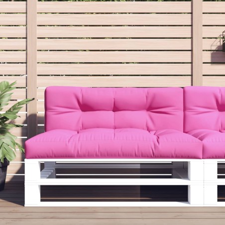 vidaXL Cojín para palés tela rosa 120x40x12 cm