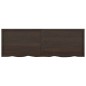 vidaXL Estante pared madera roble tratada marrón oscuro 180x60x(2-6)cm vidaXL Estante pared madera roble tratada marrón oscuro 180x60x(2-6)cm