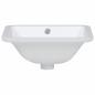 vidaXL Lavabo de baño rectangular cerámica blanco 36,5x32x15,5 cm