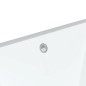 vidaXL Lavabo de baño rectangular cerámica blanco 36,5x32x15,5 cm