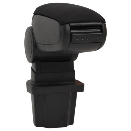 vidaXL Reposabrazos para coche ABS negro 13,5x32,5x(31-46,5) cm