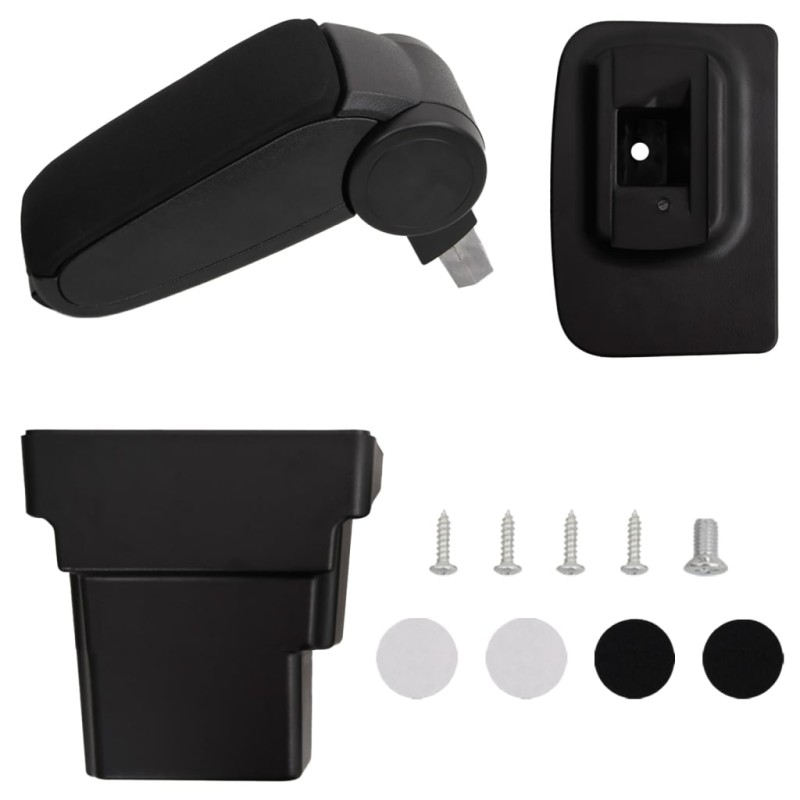 vidaXL Reposabrazos para coche ABS negro 17x32x(37-53) cm vidaXL Reposabrazos para coche ABS negro 17x32x(37-53) cm
