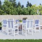 vidaXL Cojines silla de respaldo bajo 6 uds tela a rayas azul y blanco vidaXL Cojines silla de respaldo bajo 6 uds tela a rayas azul y blanco