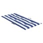 vidaXL Cojines silla de respaldo bajo 6 uds tela a rayas azul y blanco vidaXL Cojines silla de respaldo bajo 6 uds tela a rayas azul y blanco