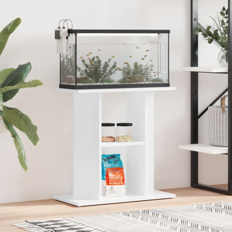 vidaXL Soporte para acuario madera de ingeniería blanco 60x30x60 cm vidaXL Soporte para acuario madera de ingeniería blanco 60x30x60 cm