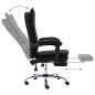 vidaXL Silla de oficina de cuero sintético negra vidaXL Silla de oficina de cuero sintético negra