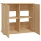 vidaXL Soporte para acuario madera ingeniería roble Sonoma 81x36x73 cm vidaXL Soporte para acuario madera ingeniería roble Sonoma 81x36x73 cm