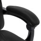 vidaXL Silla de oficina de cuero sintético negra vidaXL Silla de oficina de cuero sintético negra