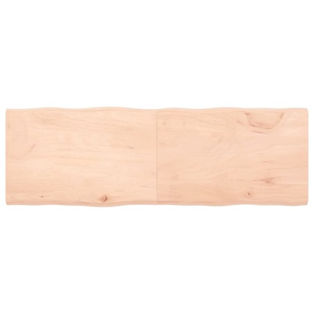 vidaXL Tablero de mesa madera maciza borde natural 180x60x(2-4) cm