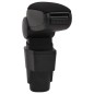 vidaXL Reposabrazos para coche ABS negro 13x34x(36,5-53) cm
