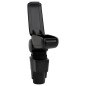 vidaXL Reposabrazos para coche ABS negro 13x34x(36,5-53) cm