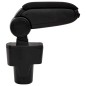 vidaXL Reposabrazos para coche ABS negro 13x34x(36,5-53) cm