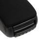 vidaXL Reposabrazos para coche ABS negro 13x34x(36,5-53) cm