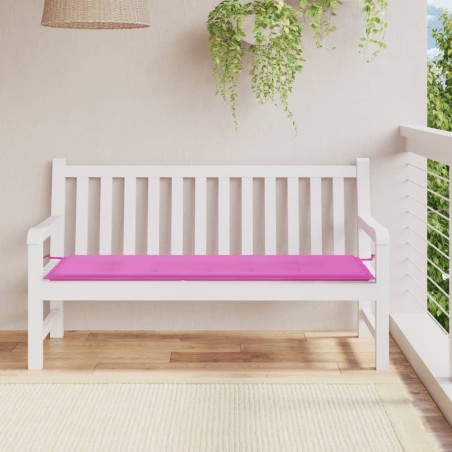 vidaXL Cojín para banco de jardín tela Oxford rosa 150x50x3 cm