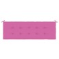 vidaXL Cojín para banco de jardín tela Oxford rosa 150x50x3 cm vidaXL Cojín para banco de jardín tela Oxford rosa 150x50x3 cm