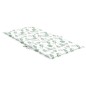vidaXL Cojines de silla de respaldo bajo 2 uds tela estampado de hojas vidaXL Cojines de silla de respaldo bajo 2 uds tela estampado de hojas