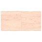 vidaXL Tablero de mesa madera maciza borde natural 120x60x(2-6) cm