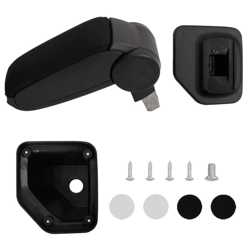 vidaXL Reposabrazos para coche ABS negro 15x32x(40-52) cm vidaXL Reposabrazos para coche ABS negro 15x32x(40-52) cm