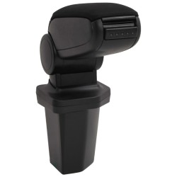 vidaXL Reposabrazos para coche ABS negro 15x32x(40-52) cm