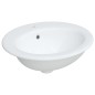vidaXL Lavabo de baño ovalado cerámica blanco 52x46x20 cm vidaXL Lavabo de baño ovalado cerámica blanco 52x46x20 cm