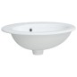 vidaXL Lavabo de baño ovalado cerámica blanco 52x46x20 cm vidaXL Lavabo de baño ovalado cerámica blanco 52x46x20 cm