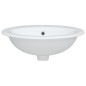 vidaXL Lavabo de baño ovalado cerámica blanco 52x46x20 cm vidaXL Lavabo de baño ovalado cerámica blanco 52x46x20 cm