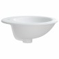 vidaXL Lavabo de baño ovalado cerámica blanco 52x46x20 cm vidaXL Lavabo de baño ovalado cerámica blanco 52x46x20 cm