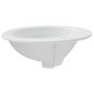 vidaXL Lavabo de baño ovalado cerámica blanco 52x46x20 cm vidaXL Lavabo de baño ovalado cerámica blanco 52x46x20 cm