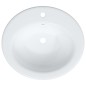 vidaXL Lavabo de baño ovalado cerámica blanco 52x46x20 cm vidaXL Lavabo de baño ovalado cerámica blanco 52x46x20 cm