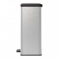 Curver Papelera de pedal Deco plateado 65 L Curver Papelera de pedal Deco plateado 65 L