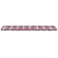 vidaXL Cojines para tumbona 2 uds tela Oxford a cuadros rojo