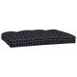 vidaXL Cojines para palés 3 piezas tela a cuadros negro vidaXL Cojines para palés 3 piezas tela a cuadros negro