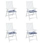 vidaXL Cojines silla jardín 4 uds tela a rayas azul y blanco 40x40x3cm vidaXL Cojines silla jardín 4 uds tela a rayas azul y blanco 40x40x3cm