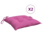 vidaXL Cojines para silla 6 unidades tela rosa 40x40x7 cm vidaXL Cojines para silla 6 unidades tela rosa 40x40x7 cm