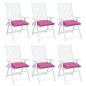 vidaXL Cojines para silla 6 unidades tela rosa 40x40x7 cm vidaXL Cojines para silla 6 unidades tela rosa 40x40x7 cm