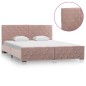 vidaXL Estructura de cama de terciopelo rosa 160x200 cm vidaXL Estructura de cama de terciopelo rosa 160x200 cm