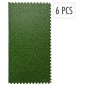 XQ Max Juego de protectores de suelo 6 pzas estampado de hierba verde XQ Max Juego de protectores de suelo 6 pzas estampado de hierba verde