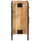 vidaXL Aparador de madera maciza mango sin tratar y metal 80x31x66 cm vidaXL Aparador de madera maciza mango sin tratar y metal 80x31x66 cm