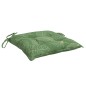 vidaXL Cojines para silla 6 uds tela estampado de hojas 50x50x7 cm