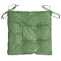 vidaXL Cojines para silla 6 uds tela estampado de hojas 50x50x7 cm