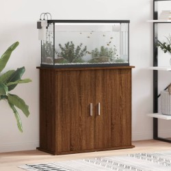 vidaXL Soporte para acuario madera ingeniería marrón roble 81x36x73 cm