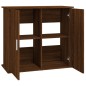 vidaXL Soporte para acuario madera ingeniería marrón roble 81x36x73 cm vidaXL Soporte para acuario madera ingeniería marrón roble 81x36x73 cm