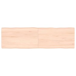 vidaXL Tablero de mesa madera maciza borde natural 140x40x(2-6) cm