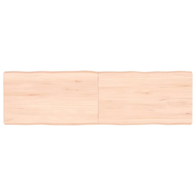 vidaXL Tablero de mesa madera maciza borde natural 140x40x(2-6) cm vidaXL Tablero de mesa madera maciza borde natural 140x40x(2-6) cm