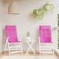 vidaXL Cojines de silla con respaldo alto 2 uds tela Oxford rosa vidaXL Cojines de silla con respaldo alto 2 uds tela Oxford rosa
