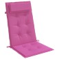vidaXL Cojines de silla con respaldo alto 2 uds tela Oxford rosa vidaXL Cojines de silla con respaldo alto 2 uds tela Oxford rosa